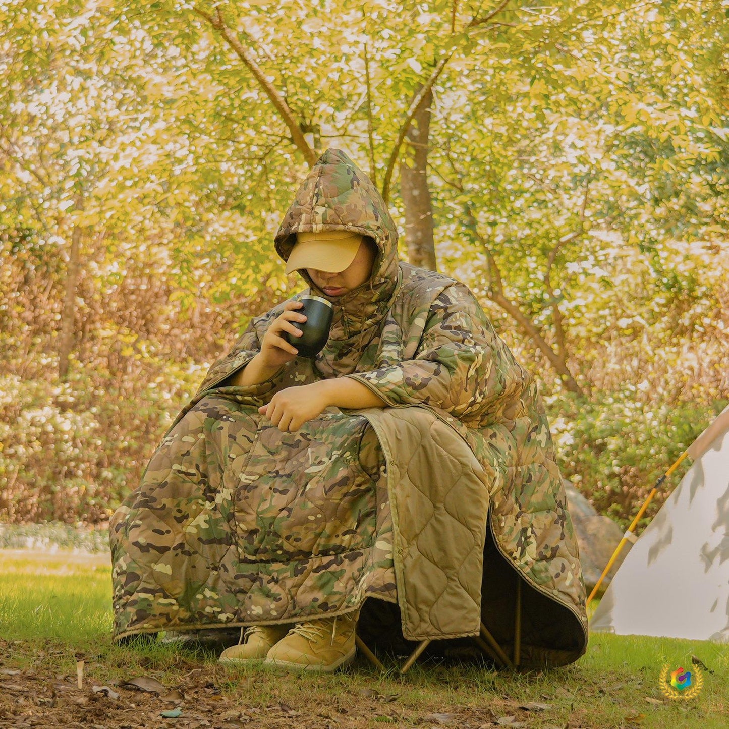 Camouflage Sleeping Bag Poncho