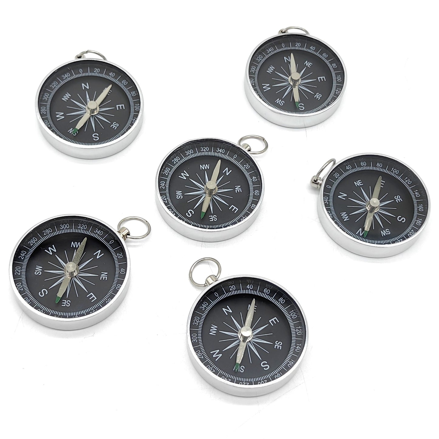 Portable Survival Keychain Compass