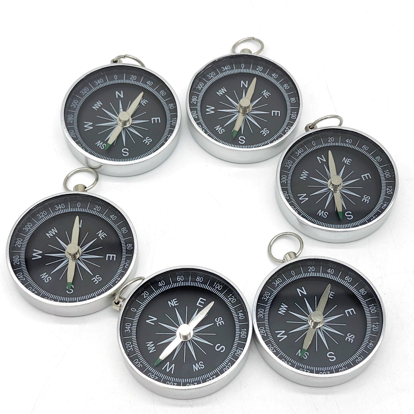 Portable Survival Keychain Compass
