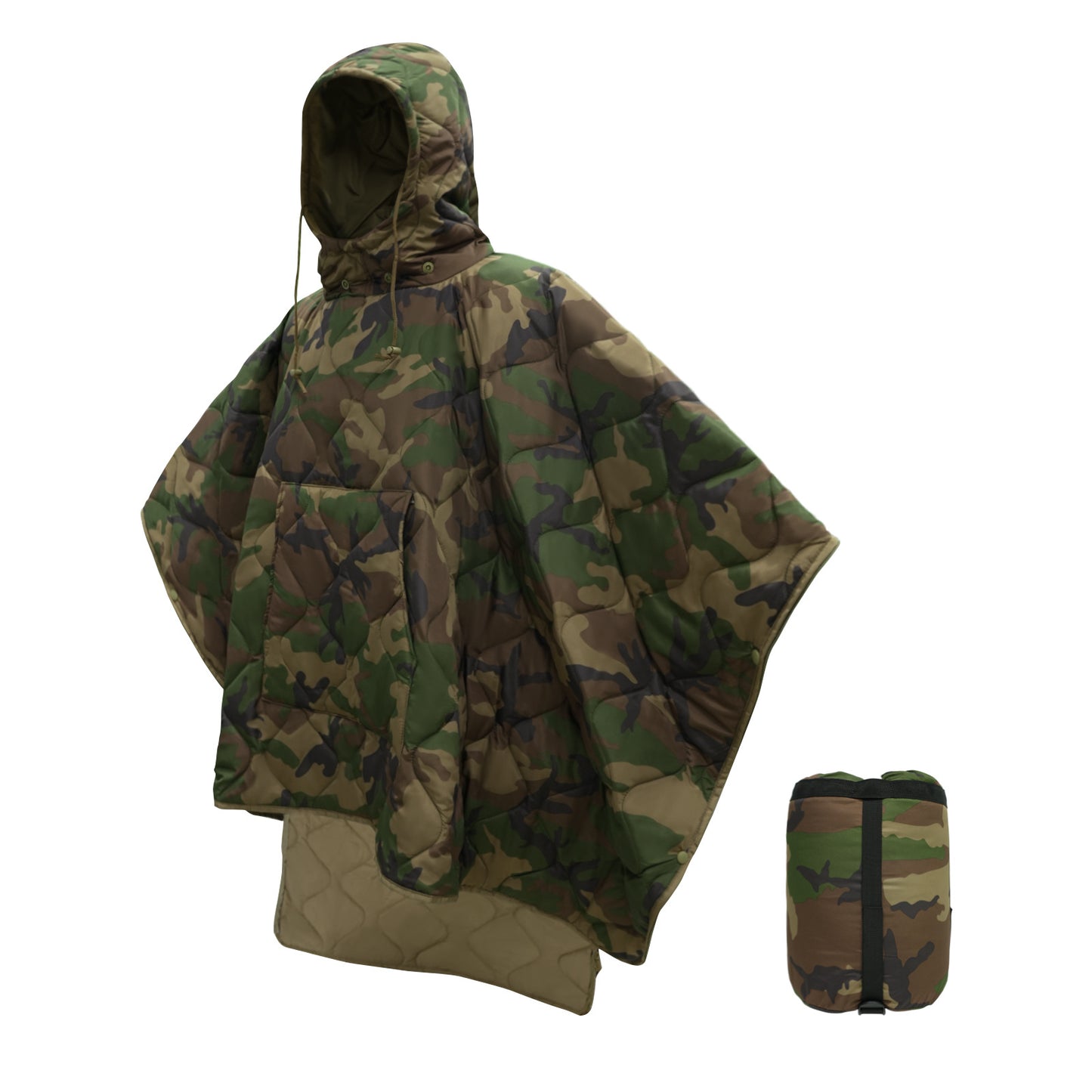 Camouflage Sleeping Bag Poncho