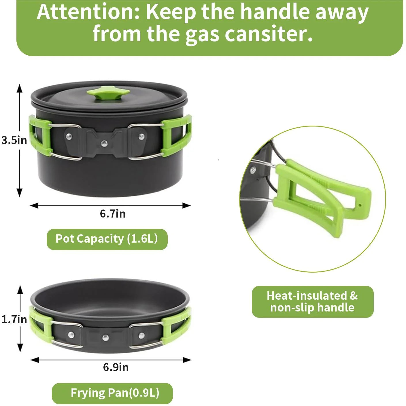 Ultimate 15-Piece Camping Cookware Set with Mini Stove - Lightweight, Non-Stick, and Perfect for Outdoor Adventures!