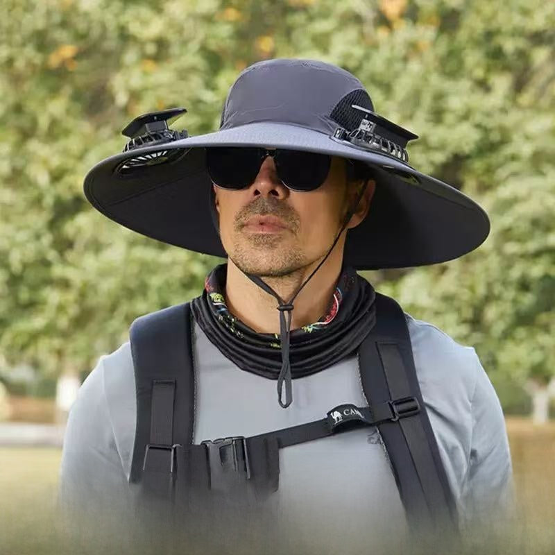 Solar Powered Fan Hat